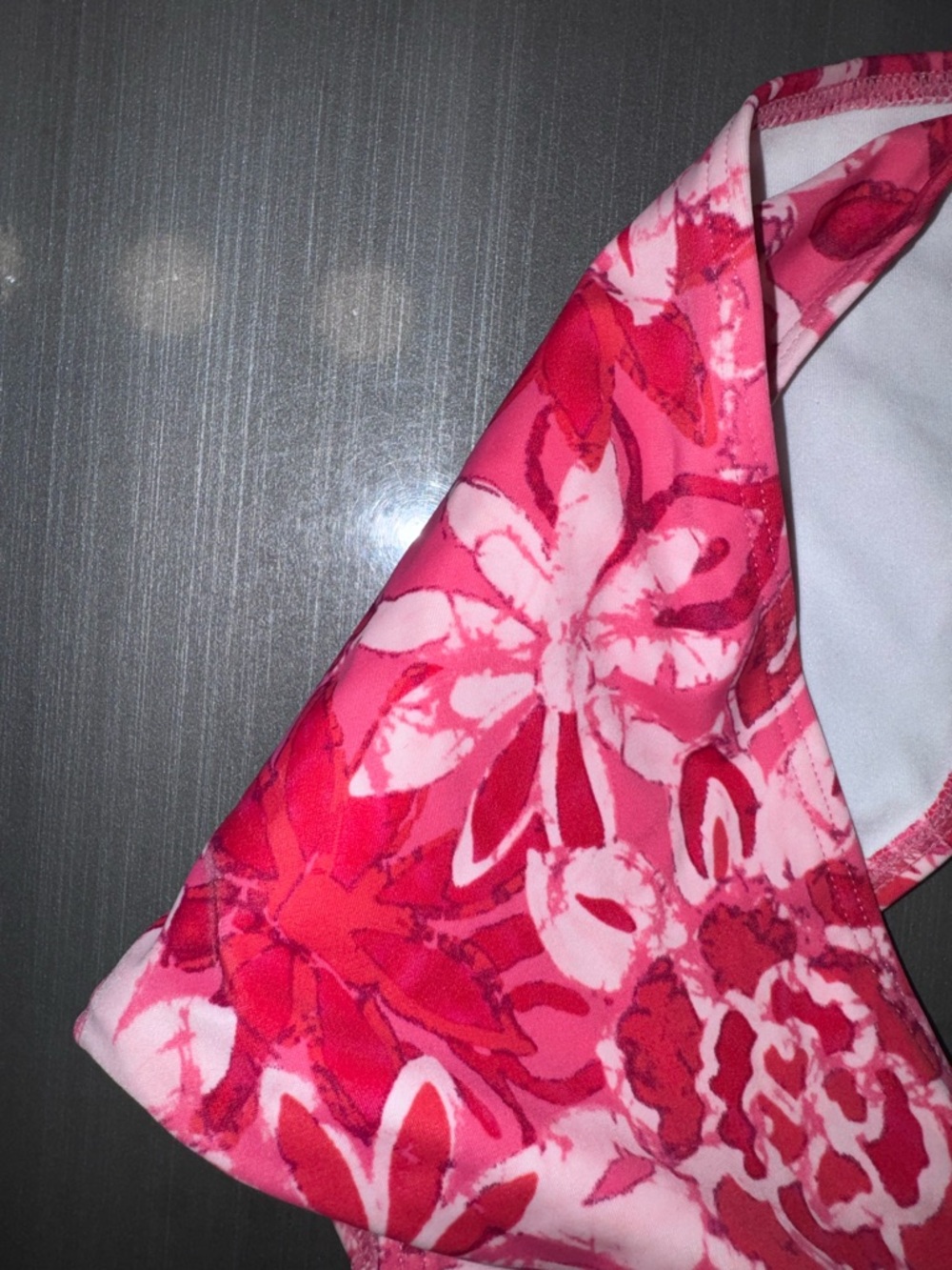Pink Floral Triangle Bikini Set - Picture 3 of 4